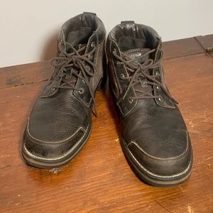LIKE NEW! TIMBERLAND Brown leather Lace-Up Chukka Boots Mens US 10